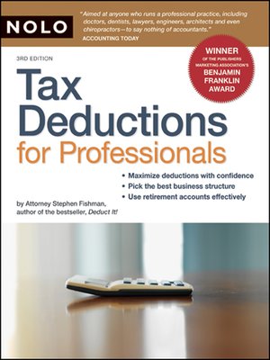 cover image of Tax Deductions for Professionals